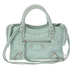 Balenciaga City Blue Leather Bag Handbag